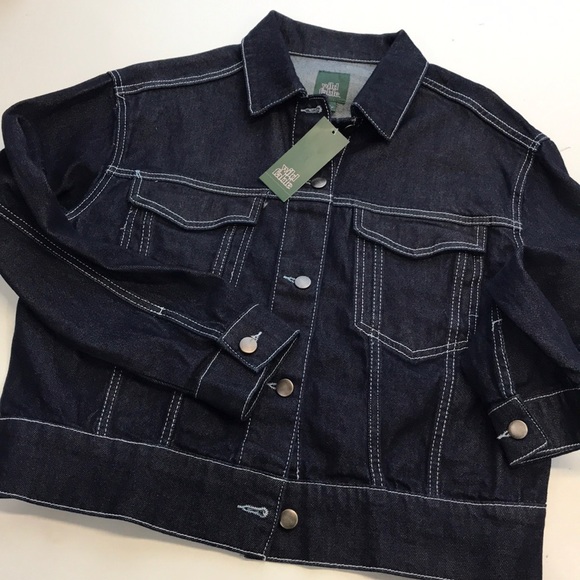 NWT Wild Fable szM dark rinse trucker jean jacket - Picture 2 of 4